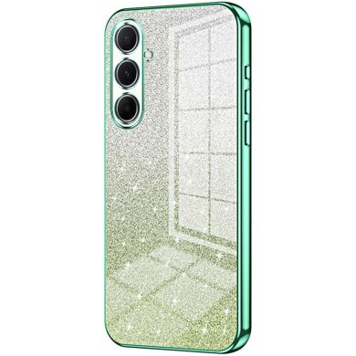 Защитный чехол Deexe Sparkles Cover для Samsung Galaxy A56 (A566) - Green