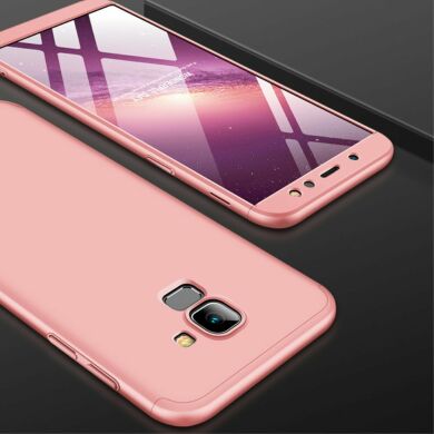 Защитный чехол GKK Double Dip Case для Samsung Galaxy A6 2018 (A600) - Rose Gold