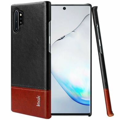 Захисний чохол IMAK Leather Series для Samsung Galaxy Note 10+ (N975) - Black / Brown