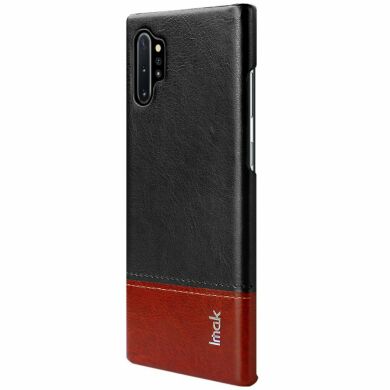 Захисний чохол IMAK Leather Series для Samsung Galaxy Note 10+ (N975) - Black / Brown