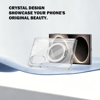 Защитный чехол LEREACH TOC Crystal MagStand для Samsung Galaxy Fold 8 - Transparent