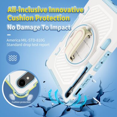 Защитный чехол Reframe Kickstand Strap для Samsung Galaxy Tab S7 / S8 / S9 / S9 FE (T870/T875/X700/X706/X710/X716/X510) - Grey