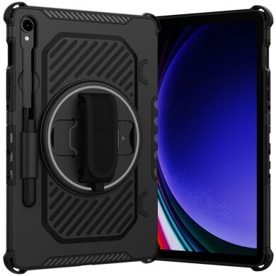 Защитный чехол Reframe Kickstand Strap для Samsung Galaxy Tab S7 / S8 / S9 / S9 FE (T870/T875/X700/X706/X710/X716/X510) - Black