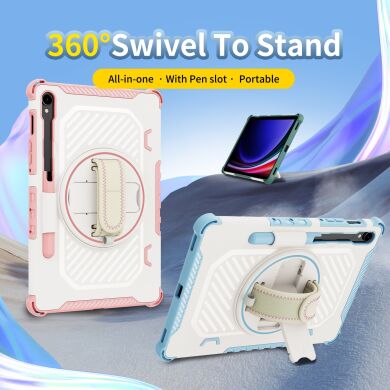 Защитный чехол Reframe Kickstand Strap для Samsung Galaxy Tab S7 / S8 / S9 / S9 FE (T870/T875/X700/X706/X710/X716/X510) - Grey