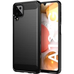 Защитный чехол UniCase Carbon для Samsung Galaxy A12 (A125) / A12 Nacho (A127) - Black