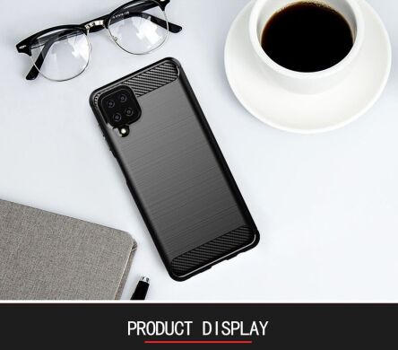 Защитный чехол UniCase Carbon для Samsung Galaxy A12 (A125) / A12 Nacho (A127) - Blue