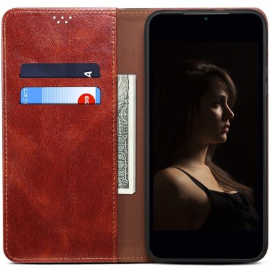 Захисний чохол UniCase Leather Wallet для Samsung Galaxy A57 (A576) - Brown