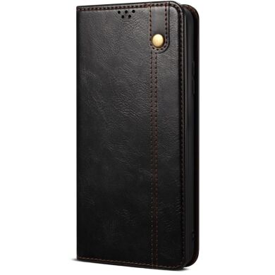 Защитный чехол UniCase Leather Wallet для Samsung Galaxy S24 FE (S721) - Black