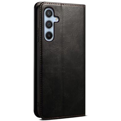 Защитный чехол UniCase Leather Wallet для Samsung Galaxy S24 FE (S721) - Black