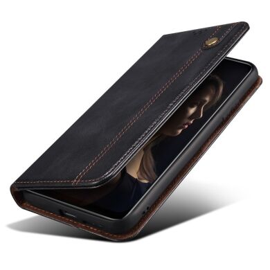 Защитный чехол UniCase Leather Wallet для Samsung Galaxy S24 FE (S721) - Black