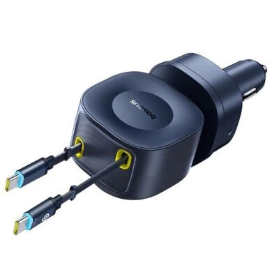 Автомобільний зарядний пристрій Baseus PrimeTrip VR2 Max PD100W+QC3.0 (Type-C + USB) + кабель 2Type-C (C02066) - Cosmic Black