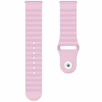 Ремешок Deexe Silicone Strap для часов с шириной крепления 22мм - Pink