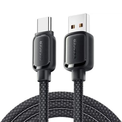 Кабель ESSAGER Jelly Bean USB to Type-C (7A, 100W, 1m) EXCT-TD01-P - Black