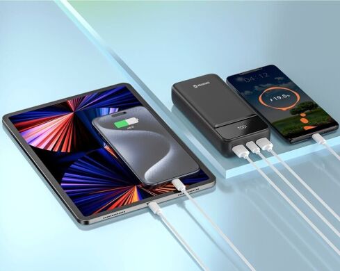 Внешний аккумулятор SWISSTEN Power Line II 22.5W (20000mAh) - Black