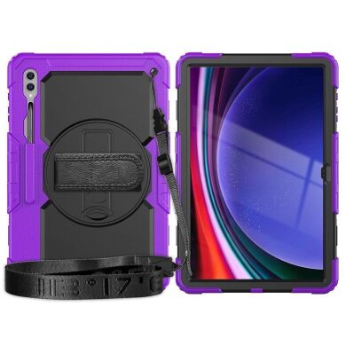 Защитный чехол Deexe Shockproof Case для Samsung Galaxy Tab S9 Ultra (X910/916) - Purple