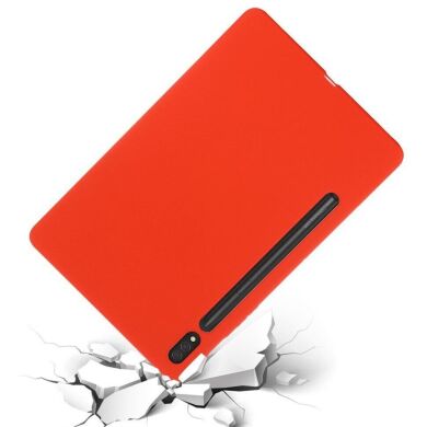 Захисний чохол Deexe Silicone Shell для Samsung Galaxy Tab S7 (T870/875) / S8 (T700/706) - Red