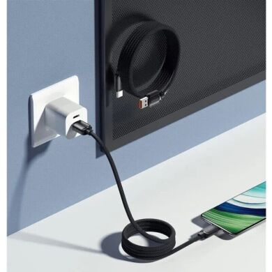 Кабель ESSAGER Jelly Bean USB to Type-C (7A, 100W, 1m) EXCT-TD01-P - Black