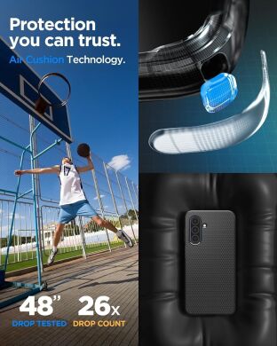 Захисний чохол Spigen (SGP) Liquid Air для Samsung Galaxy A26 (A266) ACS09290 - Matte Black