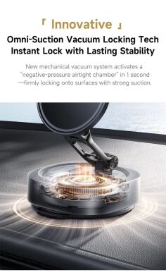 Автомобільний тримач Baseus PrimeTrip VC3 Flex Suction Type Car Mount (C0013R00) - Black