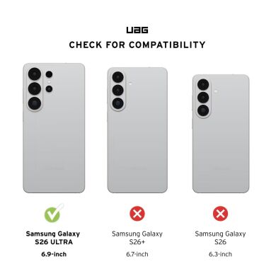 Защитный чехол URBAN ARMOR GEAR Plyo MagSafe для Samsung Galaxy S26 Ultra (S948) - Ice / Silver