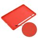 Защитный чехол Deexe Silicone Shell для Samsung Galaxy Tab S7 (T870/875) / S8 (T700/706) - Red. Фото 6 из 12
