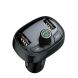 FM модулятор Baseus T-Typed MP3 Car Charger S-09 (2USB, 3.4A) CCALL-TM0A - Gray