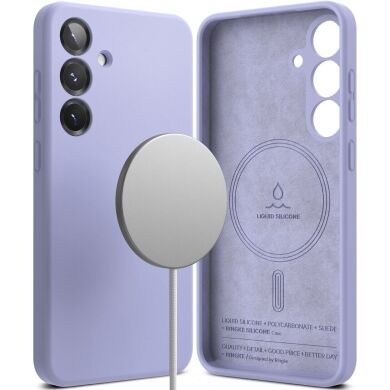 Защитный чехол Ringke Silicone Magnetic для Samsung Galaxy S25 Plus (S936) 8800274968806 - Lavender