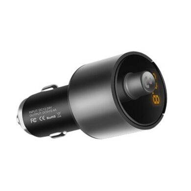 FM модулятор Hoco E19 (2USB, 2.4А) - Black / Grey