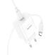 Сетевое зарядное устройство Hoco C76A Pro PD30W + кабель Type-C to Type-C - White. Фото 3 из 9