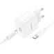 Сетевое зарядное устройство Hoco C76A Pro PD30W + кабель Type-C to Type-C - White. Фото 2 из 9