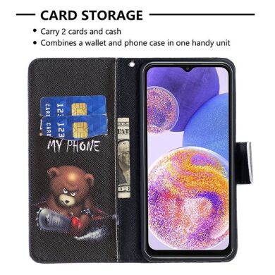 Чехол-книжка Deexe Color Wallet для Samsung Galaxy M53 (M536) - Bear