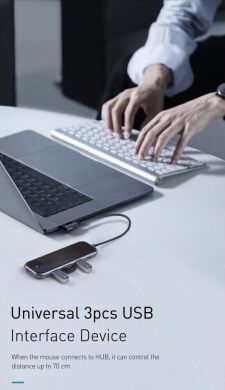 USB HUB BASEUS Multi-functional 5 in 1 (CAHUB-BZ0G) - Dark Grey