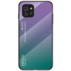 Защитный чехол Deexe Gradient Color для Samsung Galaxy A03 (A035) - Purple
