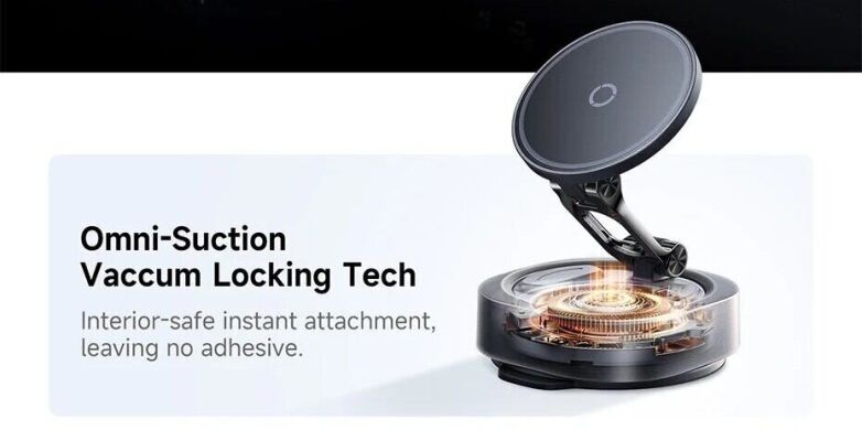 Автомобільний тримач Baseus PrimeTrip VC3 Flex Suction Type Car Mount (C0013R00) - Black