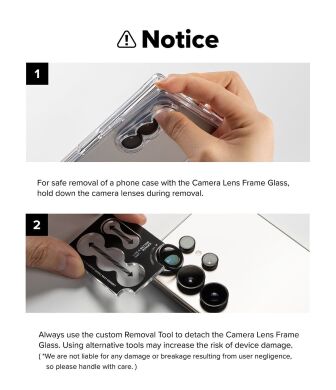 Комплект защитных стекол на камеру Ringke Camera Frame для Samsung Galaxy Fold 8 (8800380460577) - Black