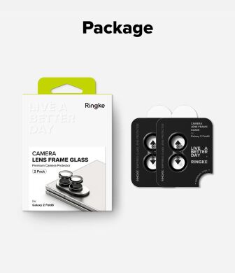 Комплект защитных стекол на камеру Ringke Camera Frame для Samsung Galaxy Fold 8 (8800380460577) - Black