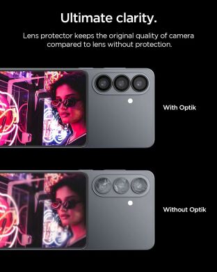 Комплект захисних стекол Spigen Optik Pro Lens Protector для Samsung Galaxy S26 (S942) AGL11099 - Black