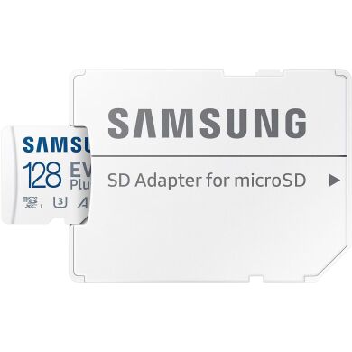 Карта пам’яті MicroSDXC Samsung EVO Plus 128GB C10 UHS-I R160MB/s + адаптер (MB-MC128SA/EU) - White