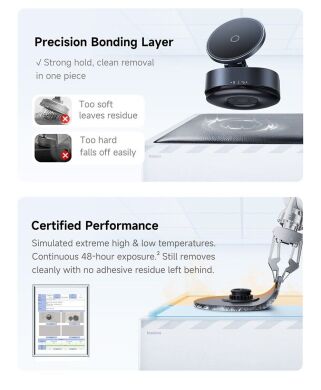 Автомобільний тримач Baseus PrimeTrip VC3 Flex Suction Type Car Mount (C0013R00) - Black