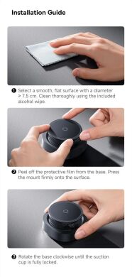 Автомобільний тримач Baseus PrimeTrip VC3 Flex Suction Type Car Mount (C0013R00) - Black