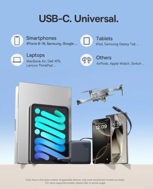 Мережевий зарядний пристрій Baseus EnerCore CJ11 2C+U (100W) + кабель Type-C (E0120M00) - Black