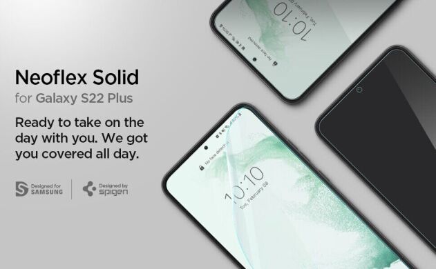 Комплект захисних плівок Spigen (SGP) Screen Protector Neo Flex Solid для Samsung Galaxy S22 Plus (S906)