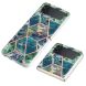 Захисний чохол Deexe Marble Pattern (FF) для Samsung Galaxy Flip 4 - Blue / Green