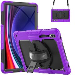 Захисний чохол Deexe Shockproof Case для Samsung Galaxy Tab S9 Ultra (X910/916) - Purple