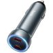 Автомобильное зарядное устройство Hoco Z54B PD60W (2Type-C) - Metal Grey. Фото 3 из 7