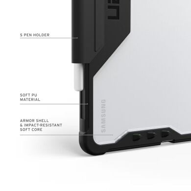 Защитный чехол URBAN ARMOR GEAR Plyo LT для Samsung Galaxy Tab S11 (X730/X736) 224458114043 - Black / Ice