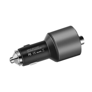 FM модулятор Hoco E19 (2USB, 2.4А) - Black / Grey