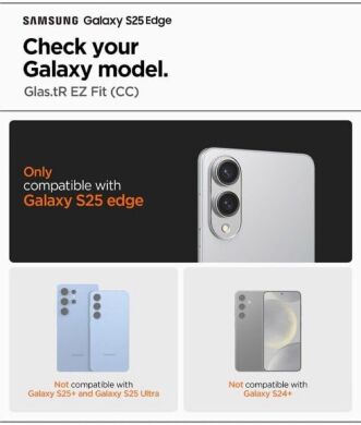 Захисне скло Spigen (SGP) Glas.tR EZ Fit Pro для Samsung Galaxy S25 Edge (S937) AGL09411