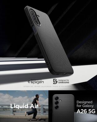 Захисний чохол Spigen (SGP) Liquid Air для Samsung Galaxy A26 (A266) ACS09290 - Matte Black