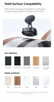 Автомобільний тримач Baseus PrimeTrip VC3 Flex Suction Type Car Mount (C0013R00) - Black